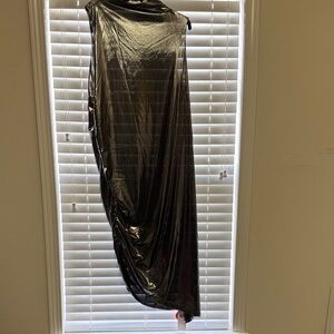 Cider Glossy Black Dress